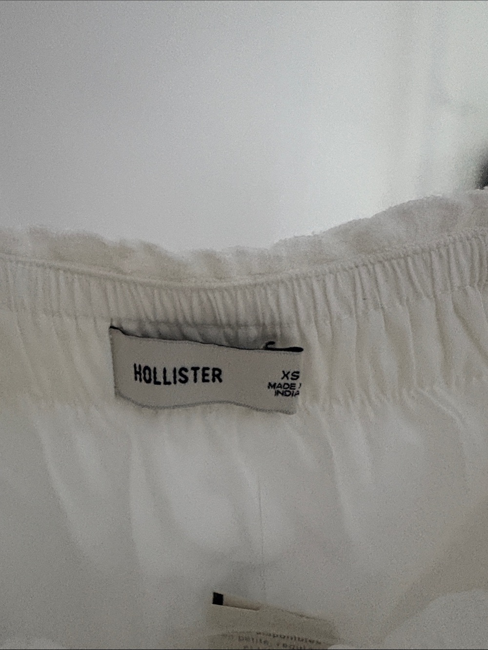 NEVER WORN Hollister White Strapless Drawstring Blouson Mini Dress - Picture 2 of 5